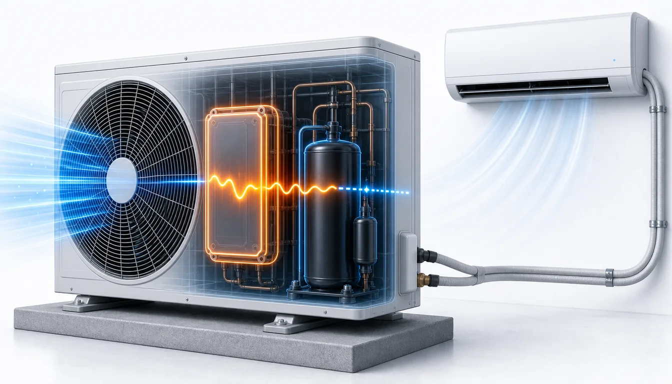 Schéma de diagnostic montrant un bus DC inverter Daikin Split avec tension hors limites.